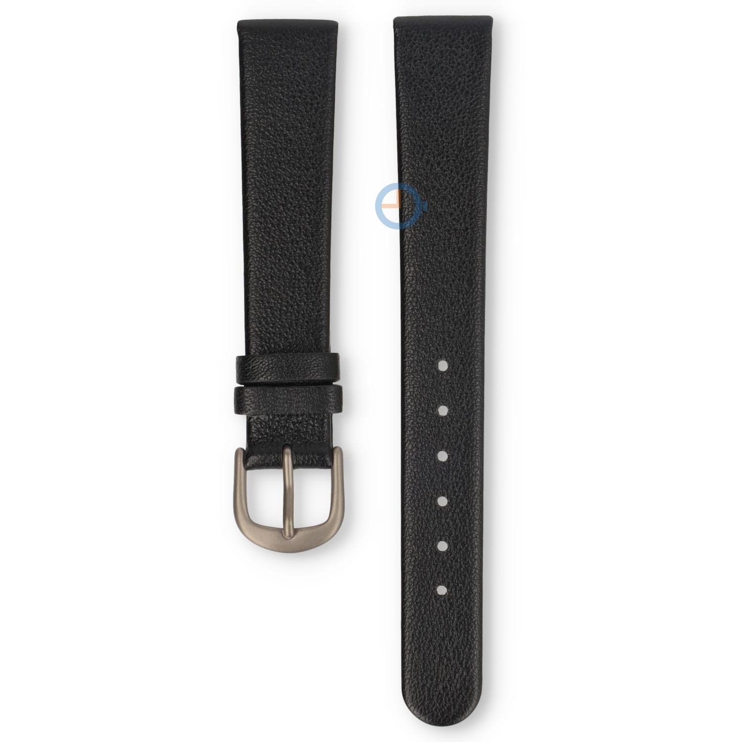 Danish Design horlogeband 14mm leer zwart