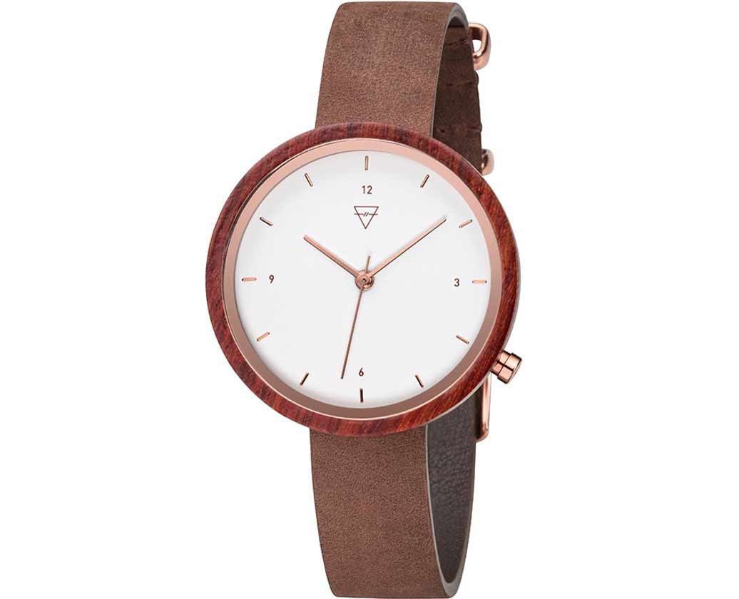 Kerbholz horlogeband Hilde Rosewood Chocolate
