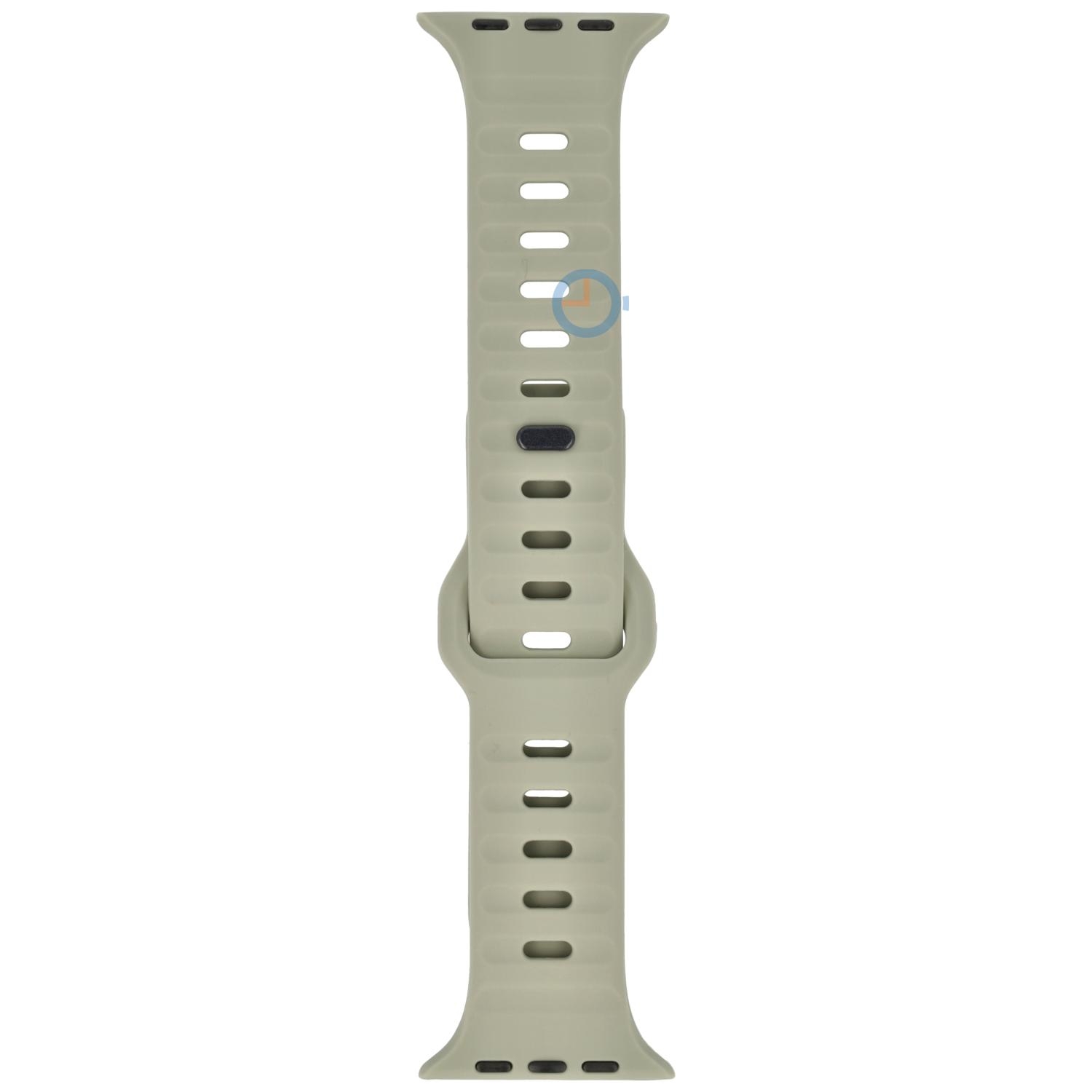 Siliconen horlogebandje Apple Watch 45mm - beige