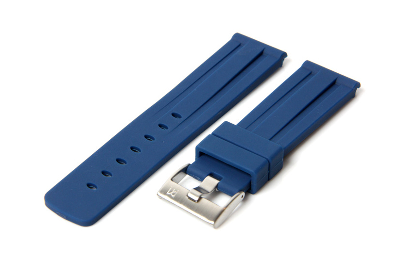 Horlogeband 20mm blauw
