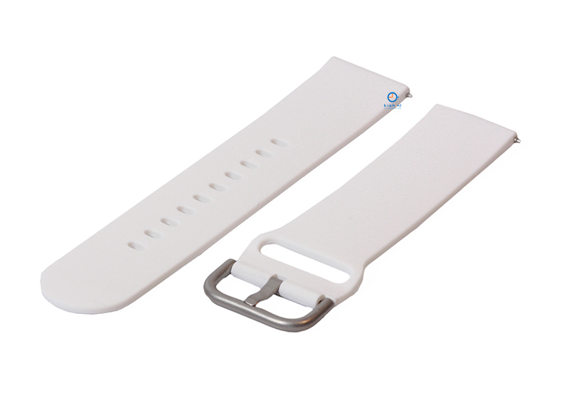 Siliconen horlogeband 20mm wit