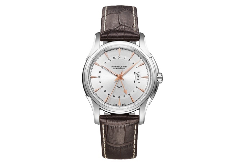 Hamilton horlogeband H32585557 - bruin leer