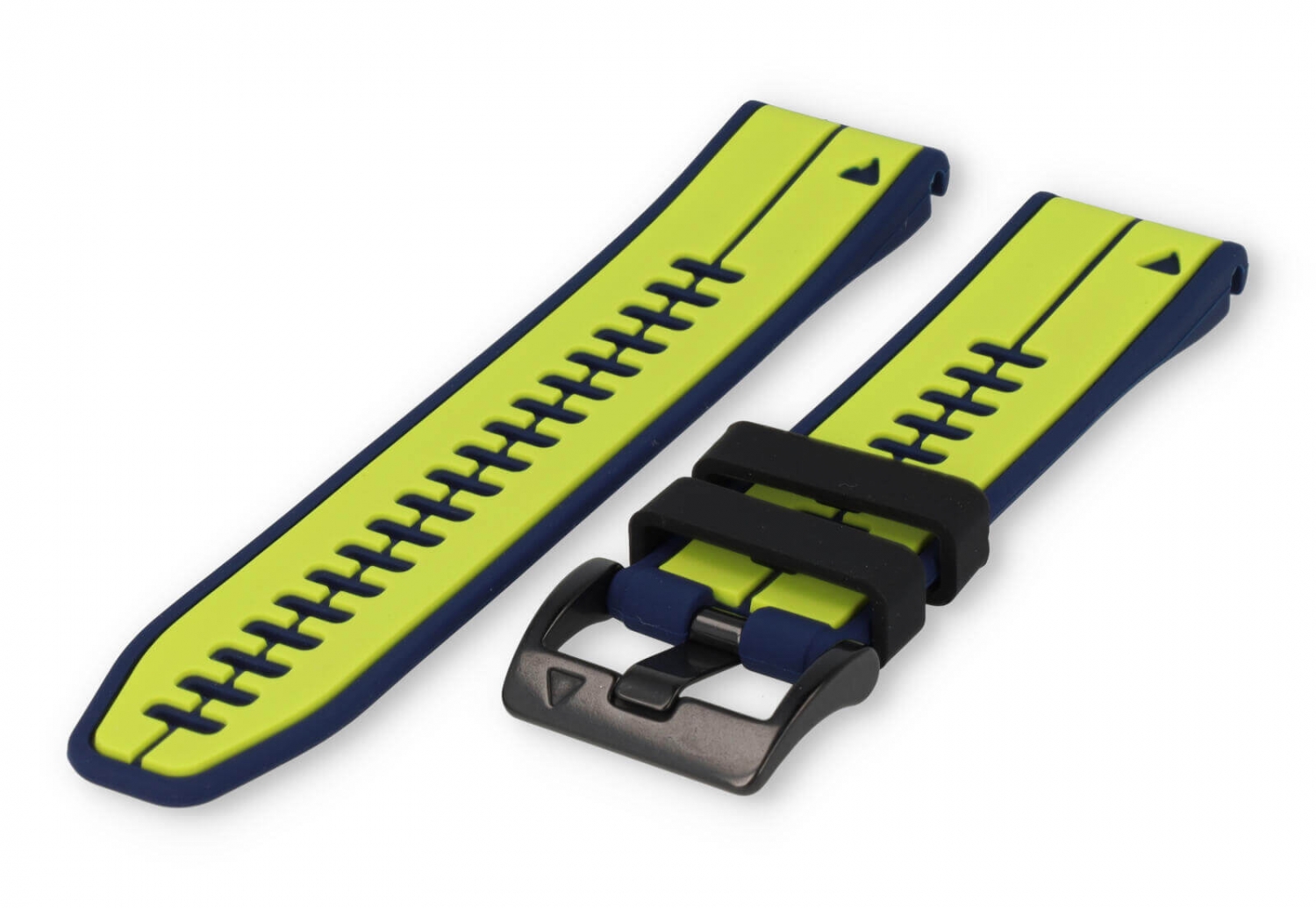 Garmin Fenix 7 horlogeband rubber - Blauw/Felgroen