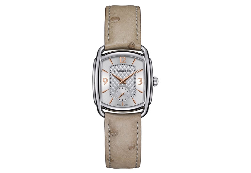 Hamilton horlogeband H12451855 - beige leer