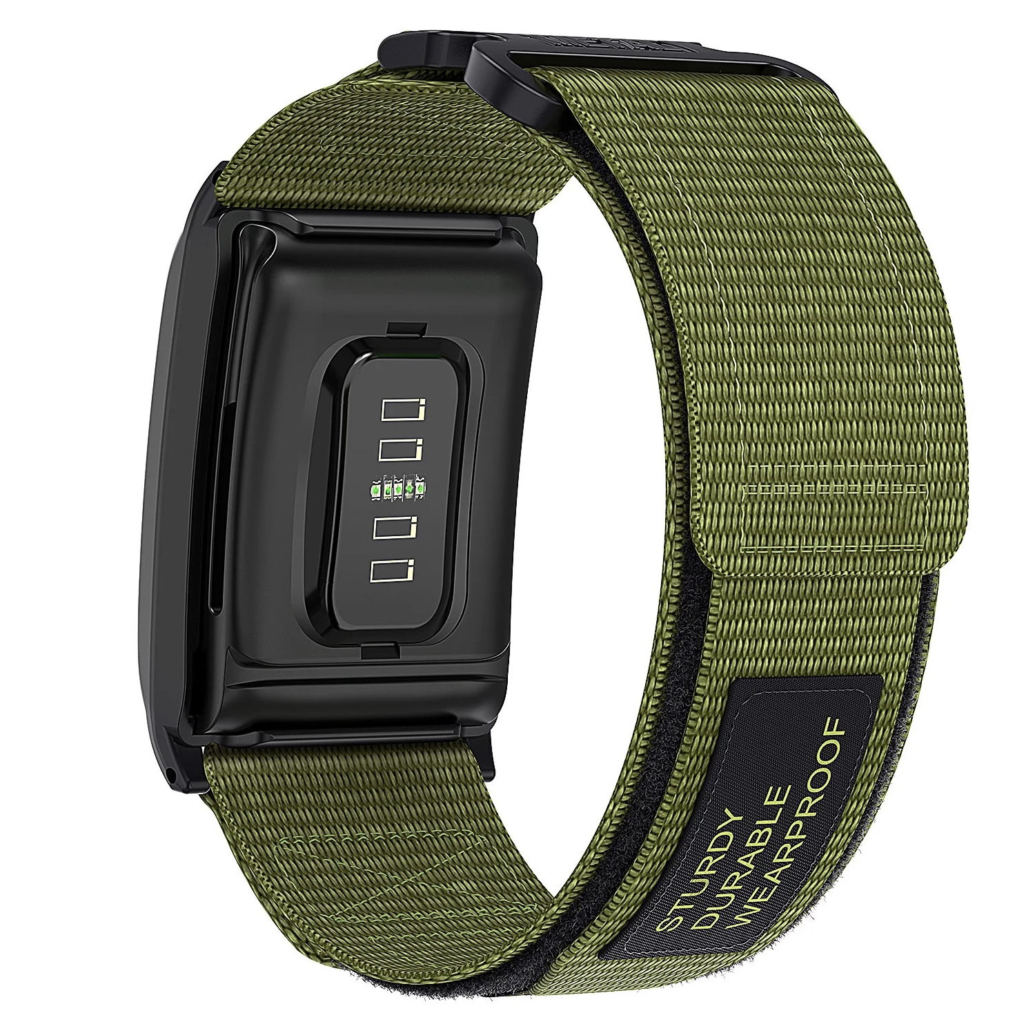 Whoop 4.0 band - leger groen nylon klittenband