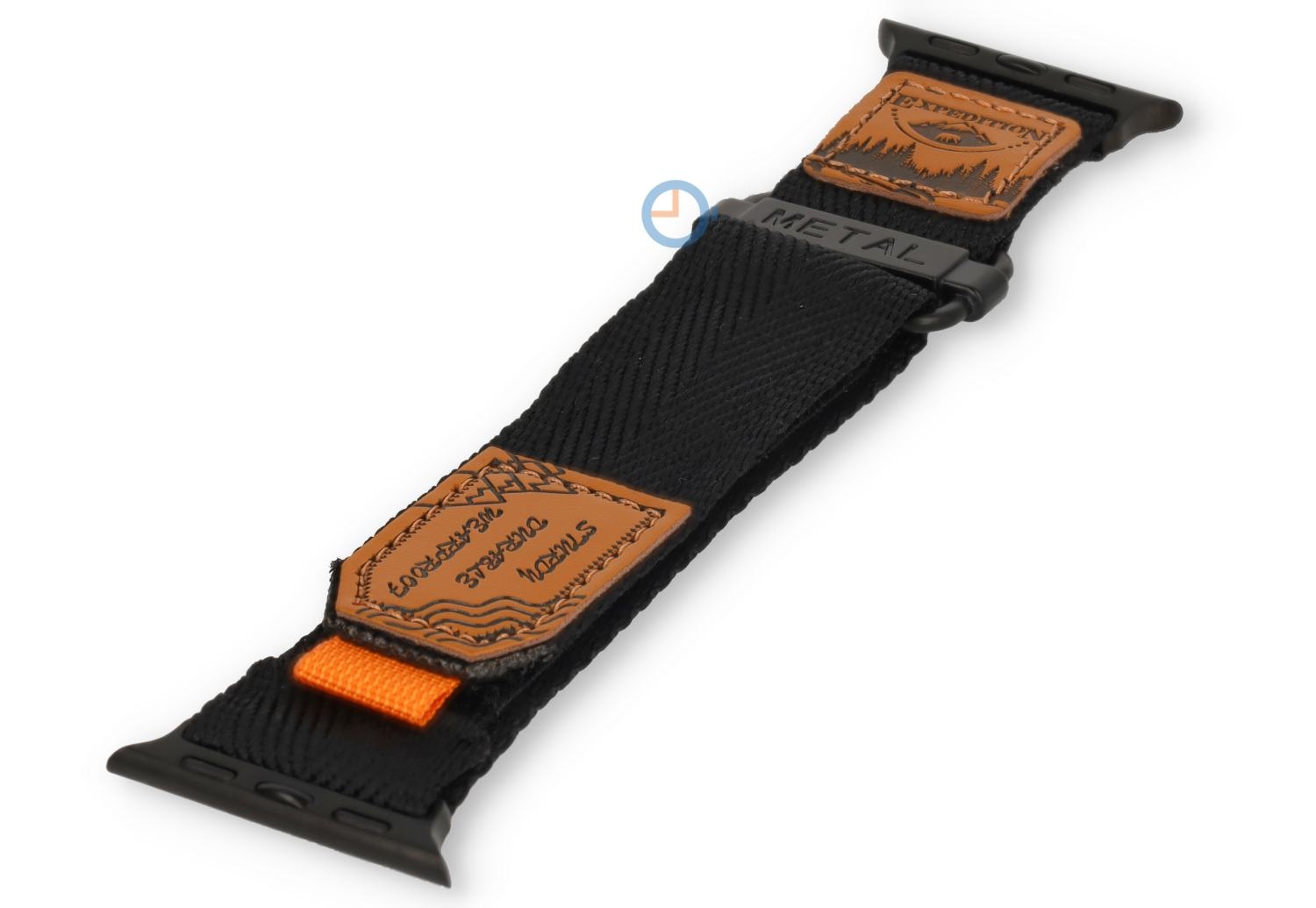 Outdoor nylon bandje Apple Watch 41mm - black