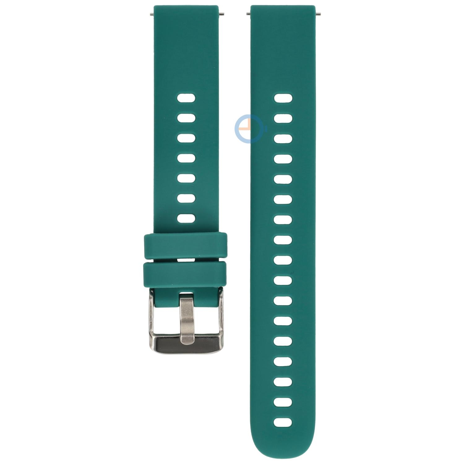 16mm siliconen horlogeband - zeegroen