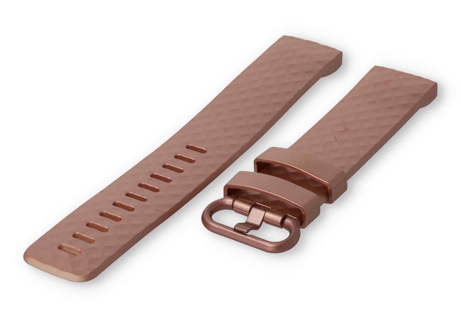 Rosegoudkleurig bandje Fitbit Charge 3/4 - Maat: L