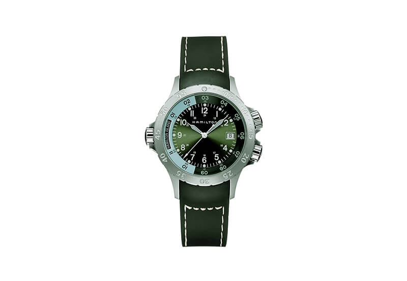 Hamilton horlogeband H74531863 - groen siliconen