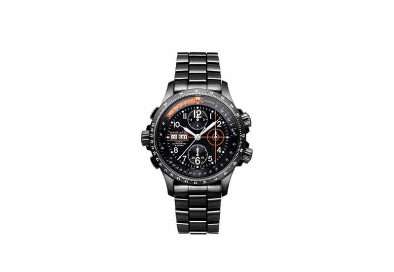 Hamilton horlogeband H77686133 - zwart staal