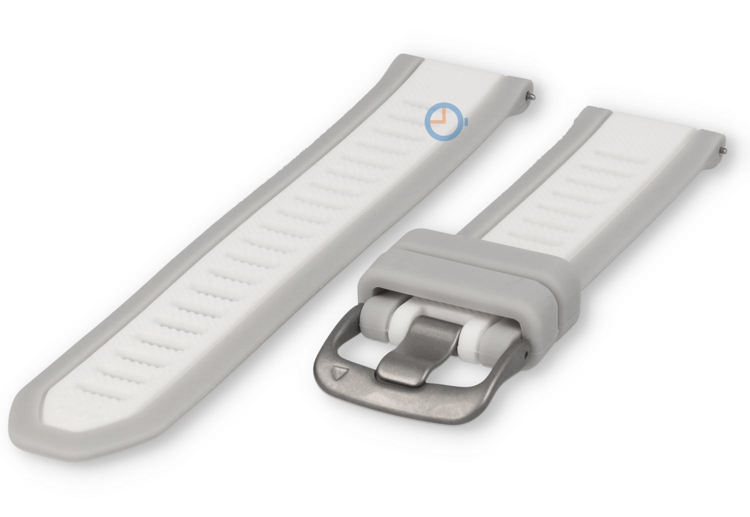 20mm horlogeband Garmin Vivoactive 6 - grijs/wit