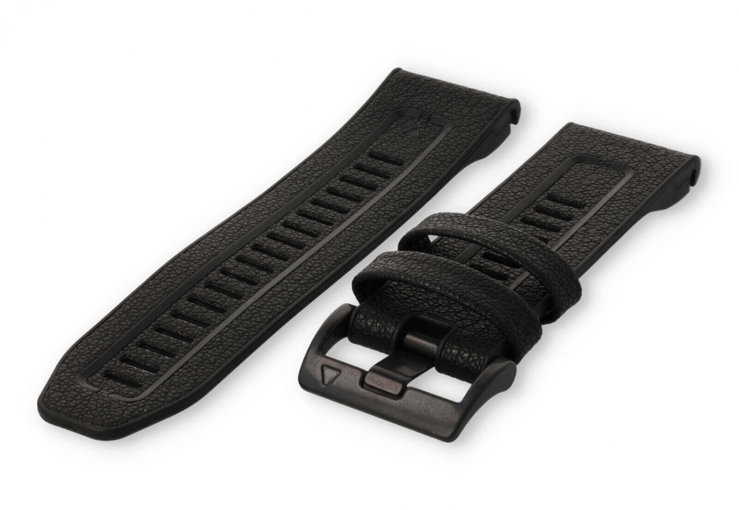 Garmin Fenix 7X QuickFit-bandje leer - Zwart
