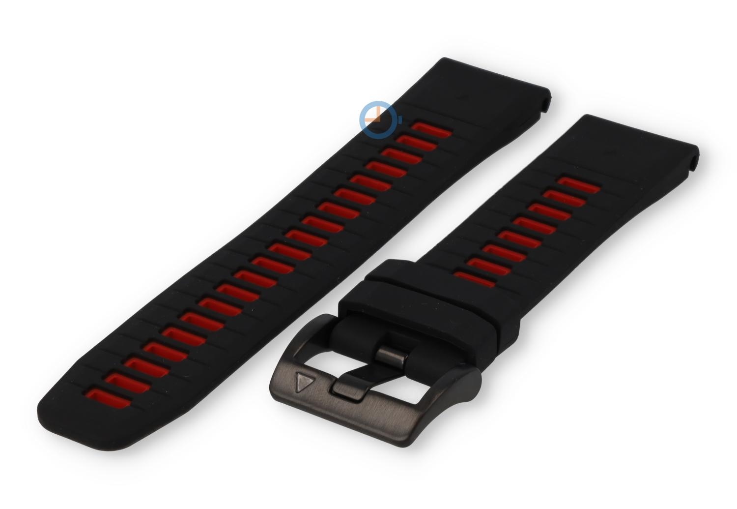 Garmin Fenix - 20mm bandje - zwart/rood