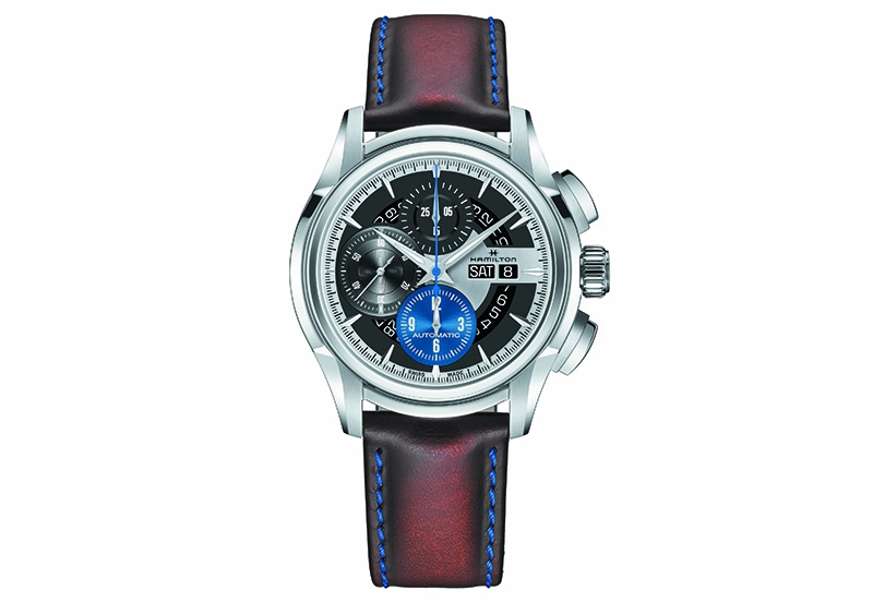 Hamilton horlogeband H32876550 - bruin leer