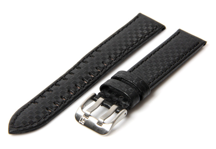 Horlogeband 20mm carbon