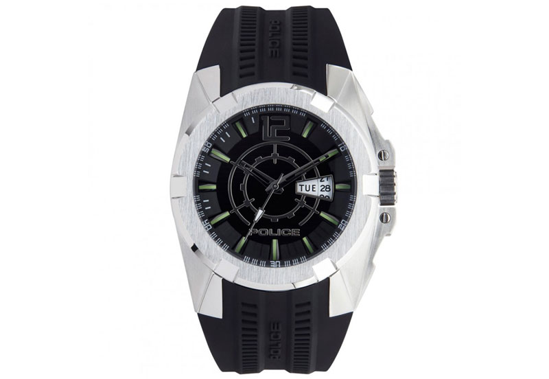 Police horlogeband 13022J zwart