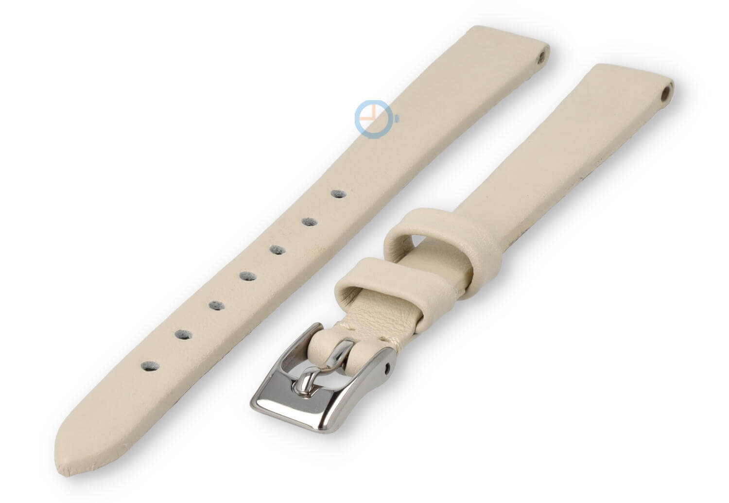 Naadloze en gladde horlogeband 10mm - creme