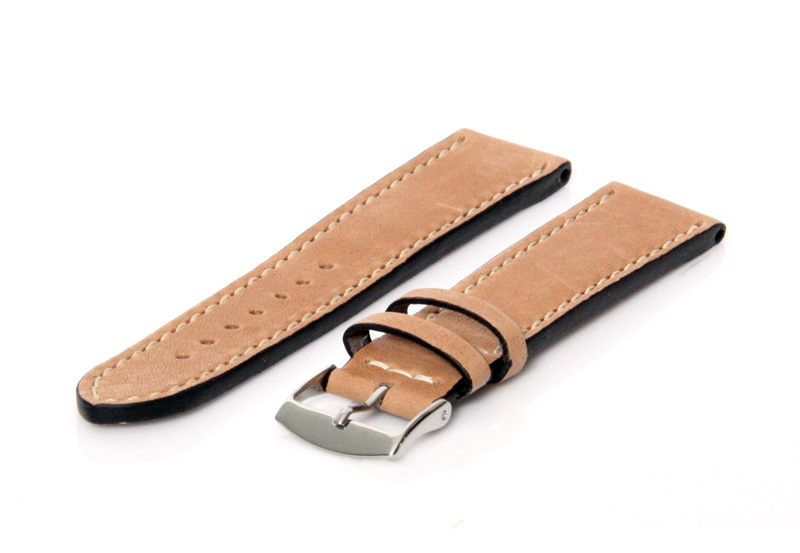 Horlogeband 24mm lichtbruin