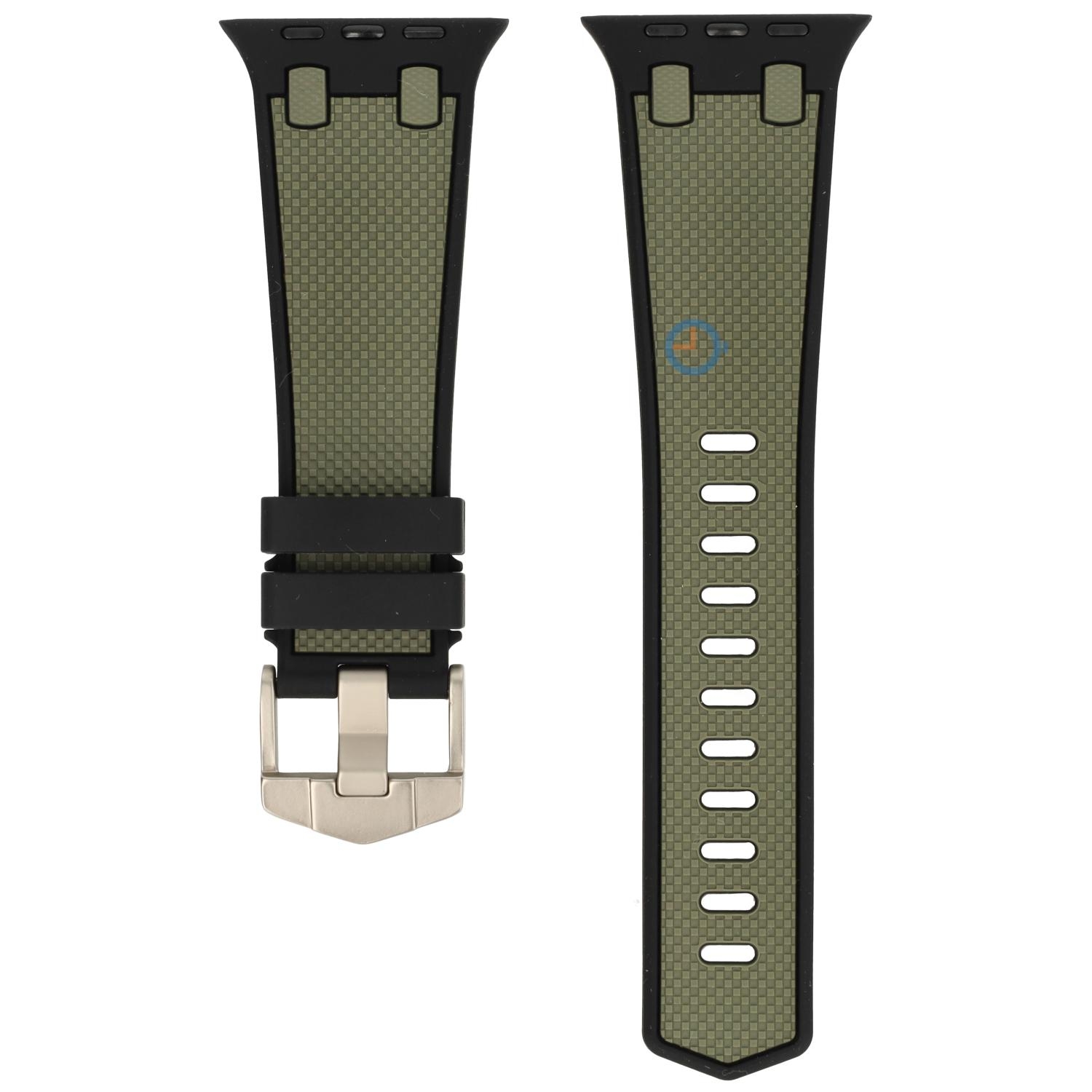 AP Style bandje voor Apple Watch 45mm - Black Army