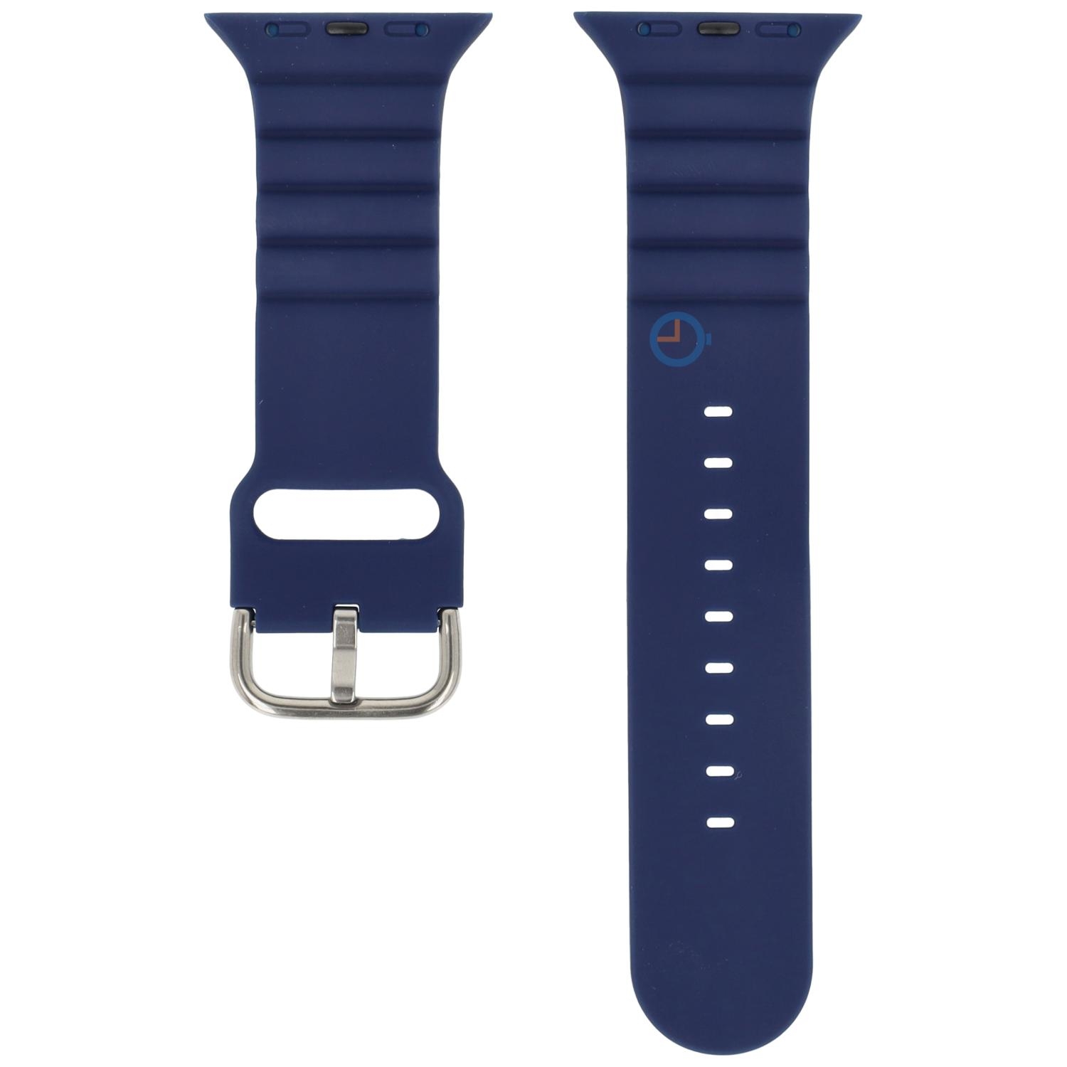 Siliconen horlogeband Apple Watch 45mm - navy