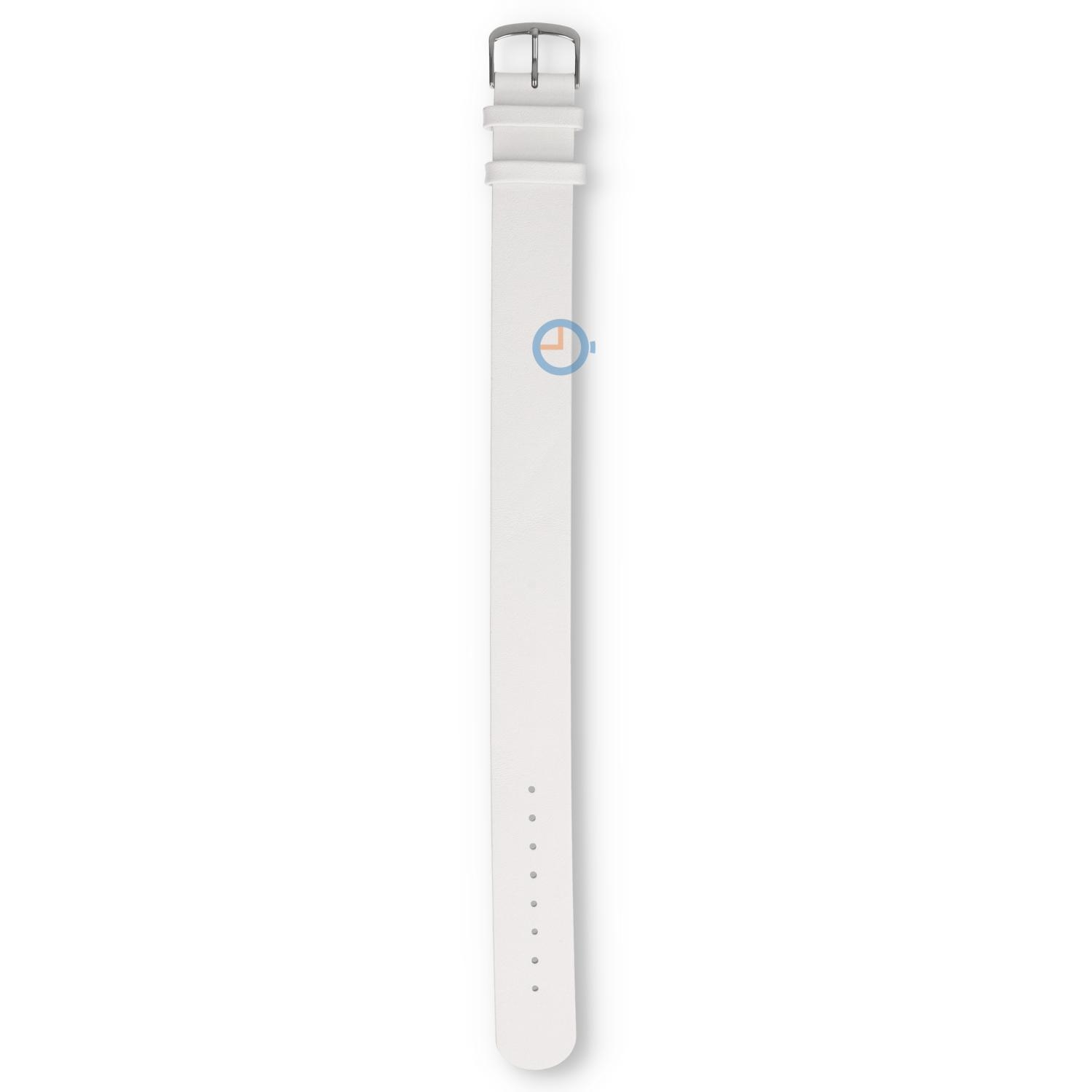 One-piece leren horlogeband - 20mm - wit