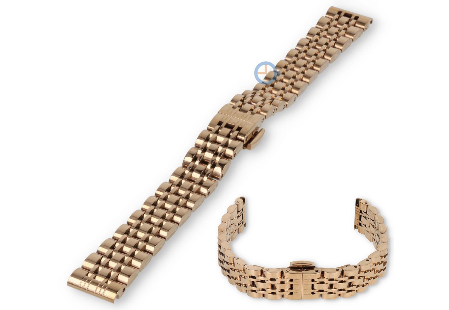 14mm Rolex Jubilee horlogeband - rosegoud staal