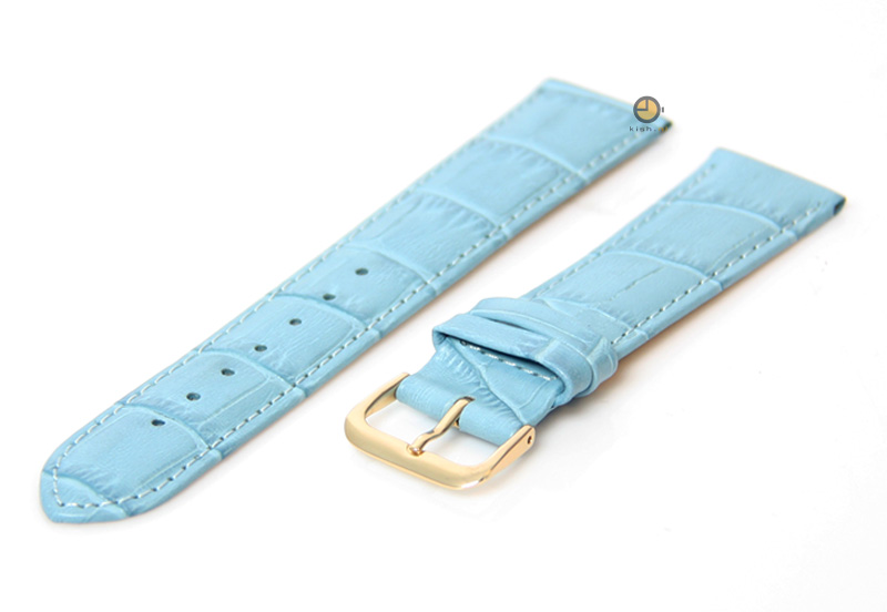 Horlogeband 20mm lichtblauw
