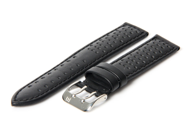 Horlogeband 22mm Zwart waterproof