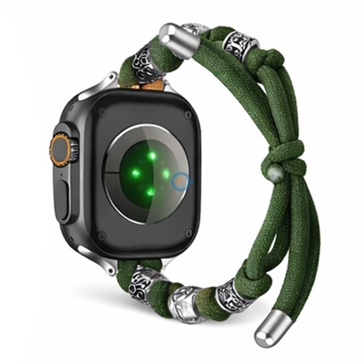 Apple watch Bohemian bandje met bedels (38-40-41-42mm) - groen