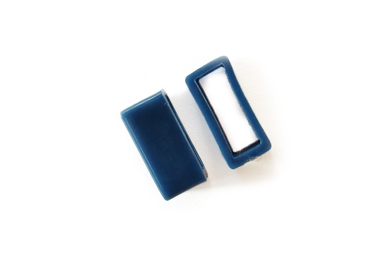 Horlogeband lug 16mm blauw rubber
