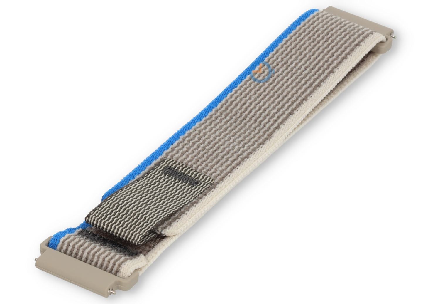 22mm Trail nylon loop horlogeband - grijs blauw