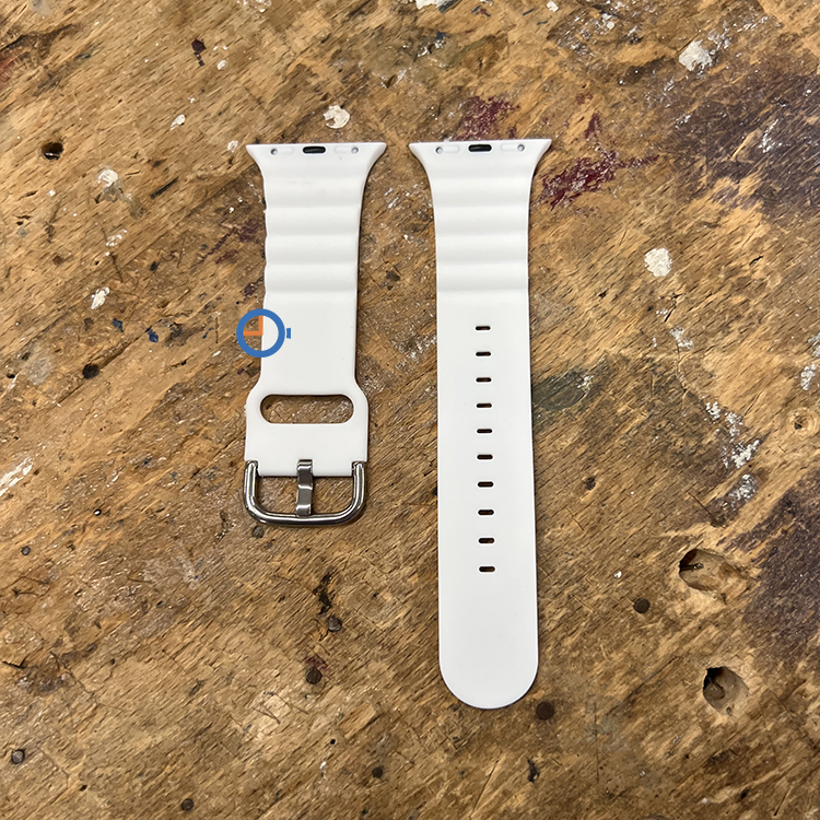 Siliconen horlogeband Apple Watch 41mm - wit