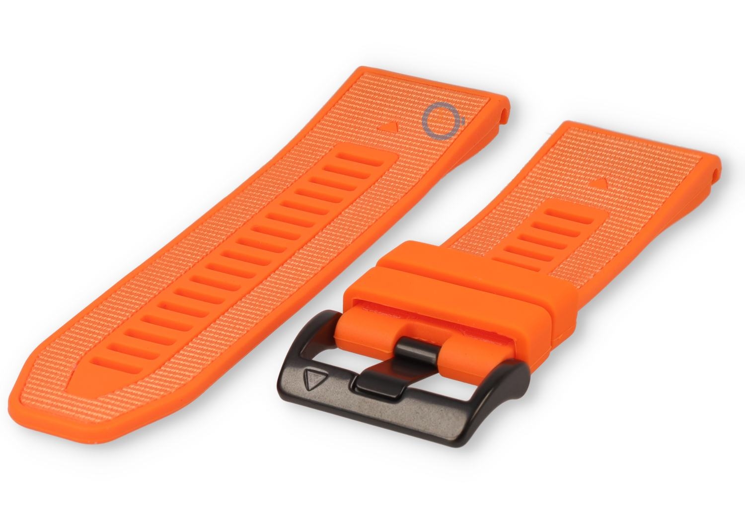 Siliconen/nylon horlogeband QuickFit 22mm - orange