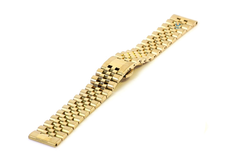 Kapten en Son horlogeband: 18mm gold steel