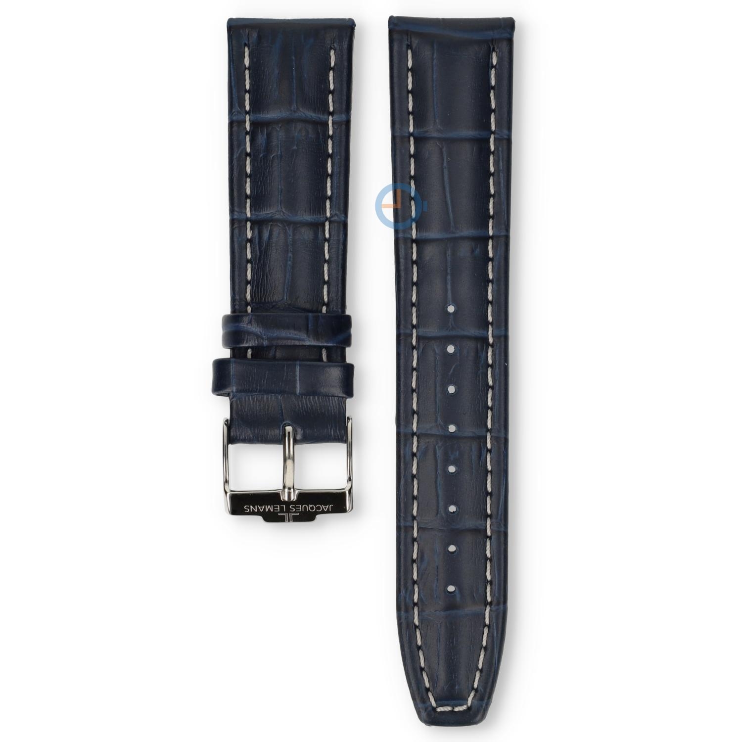 Jacques Lemans 1-1117  horlogeband - Blauw