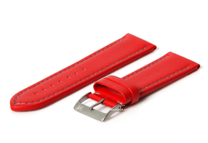 Horlogeband 20mm rood (waterproof)