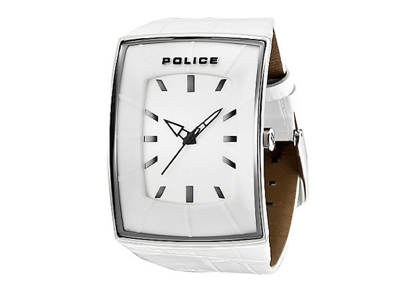 Police horlogeband P12172JS-01B Wit