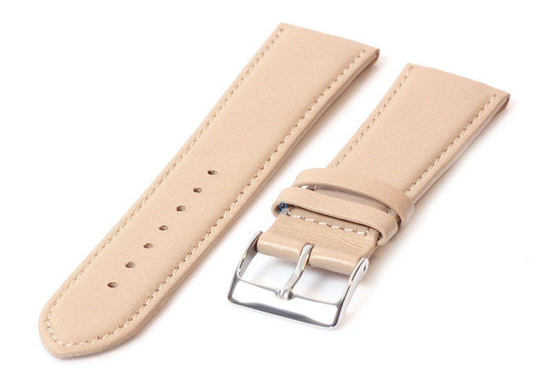Clip horlogeband 20mm - leer beige