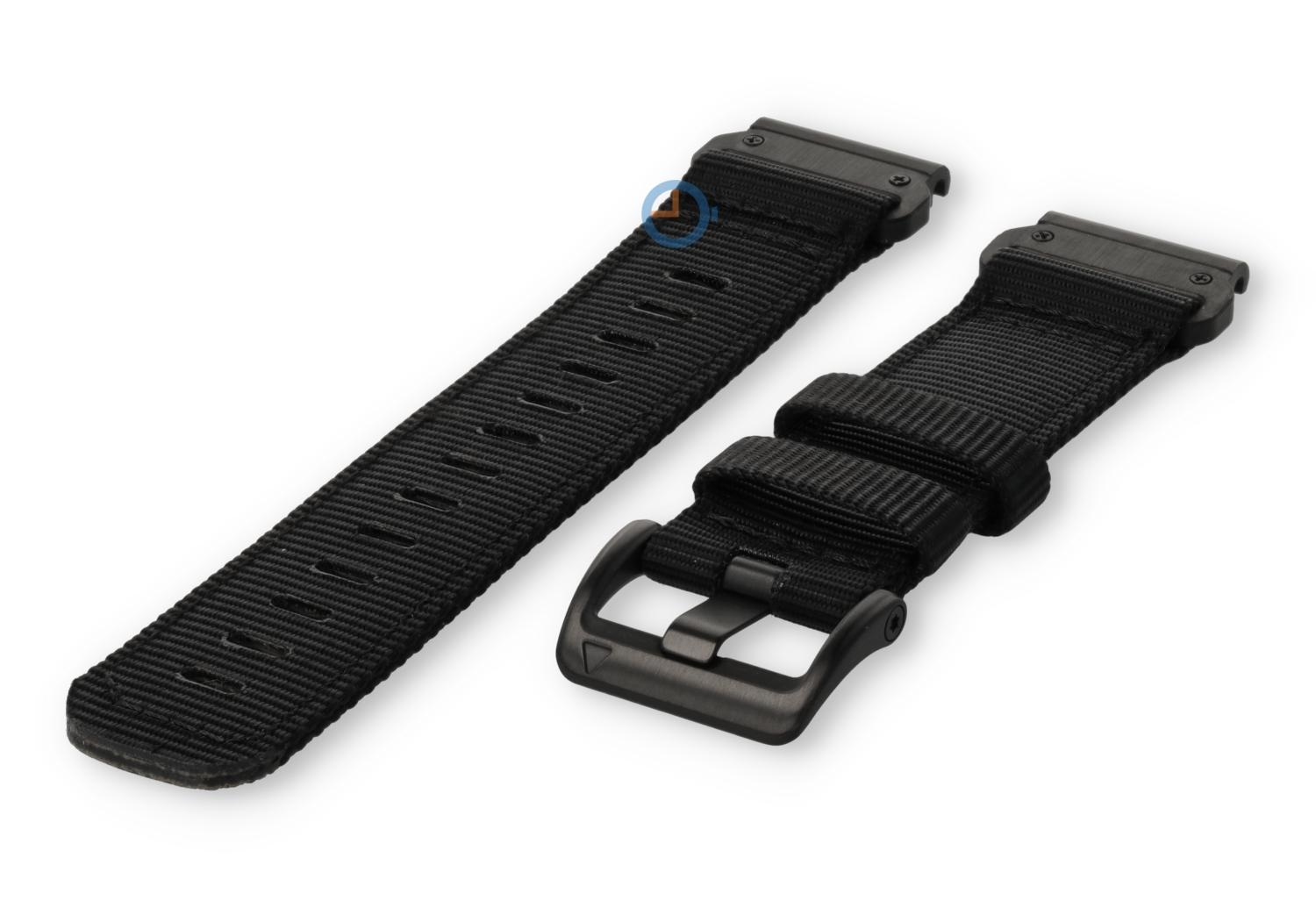 QuickFit & extra stevig nylon bandje - 22mm - zwart