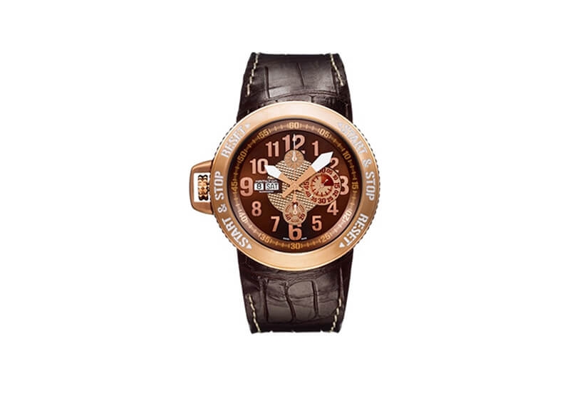 Hamilton horlogeband H79746583 - bruin leer