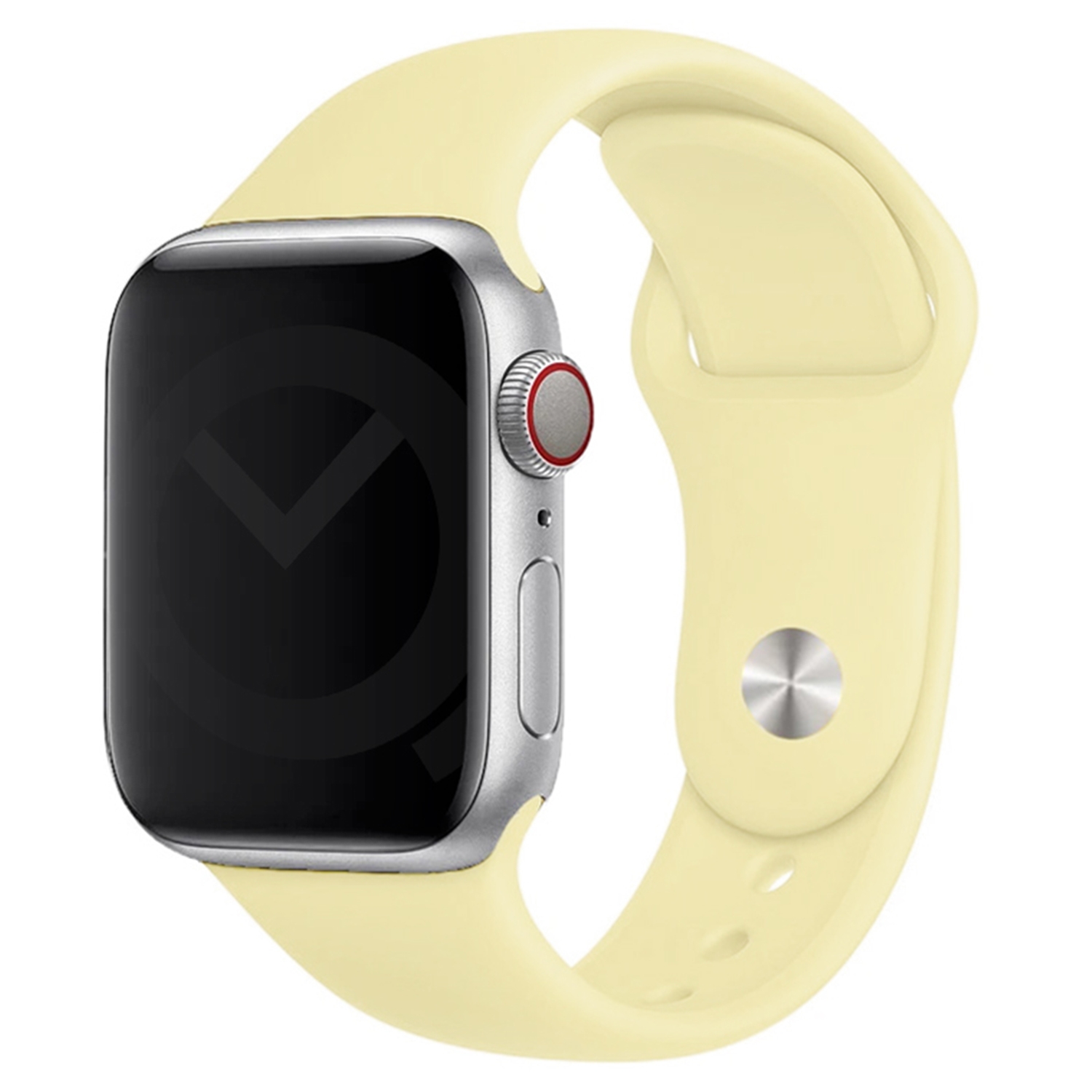 Apple watch bandje siliconen - Light Yellow - 38/40/41/42mm (M/L)