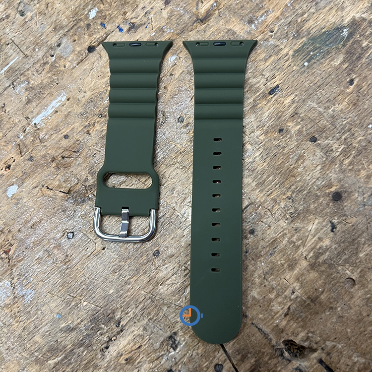 Siliconen horlogeband Apple Watch 45mm - army