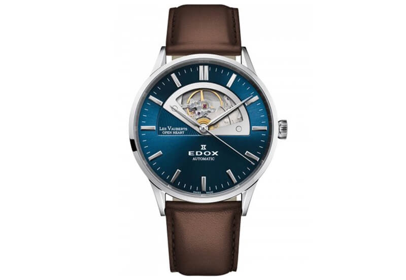 Edox Les Vauberts 85014 Horlogeband Bruin