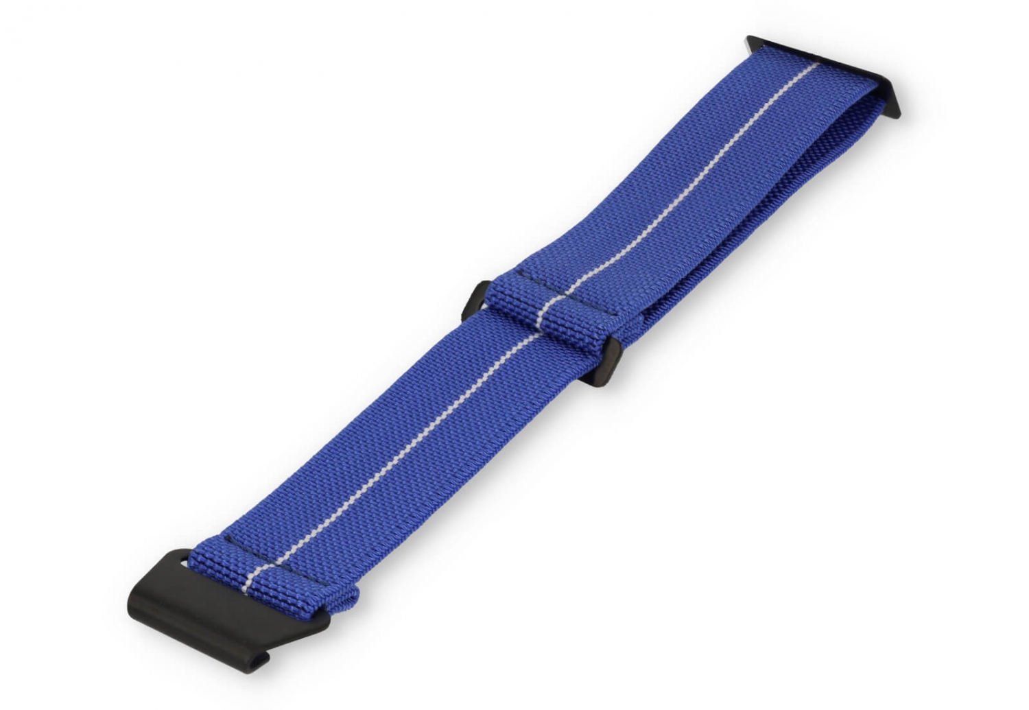 Elastische horlogeband 22mm nylon lavendel - wit