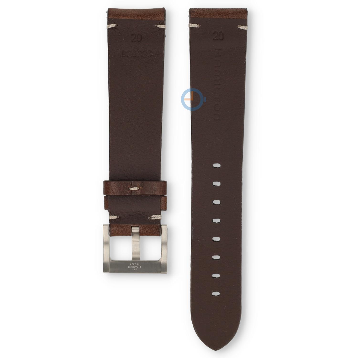 Hamilton horlogeband H76719530 - bruin leer