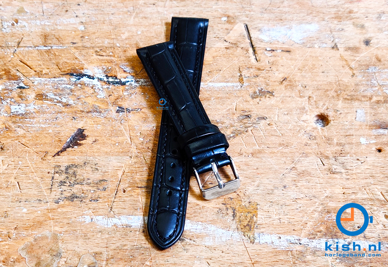 Horlogeband voor Seiko - 18mm - zwart