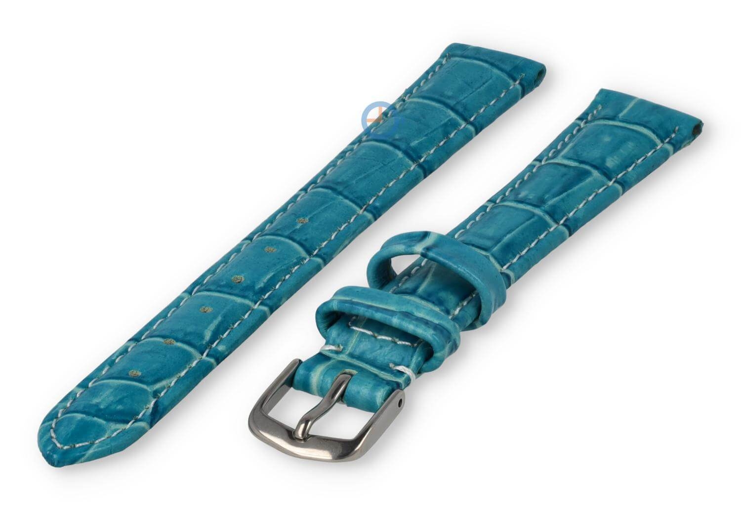 XL horlogeband van leer - 14mm - turquoise