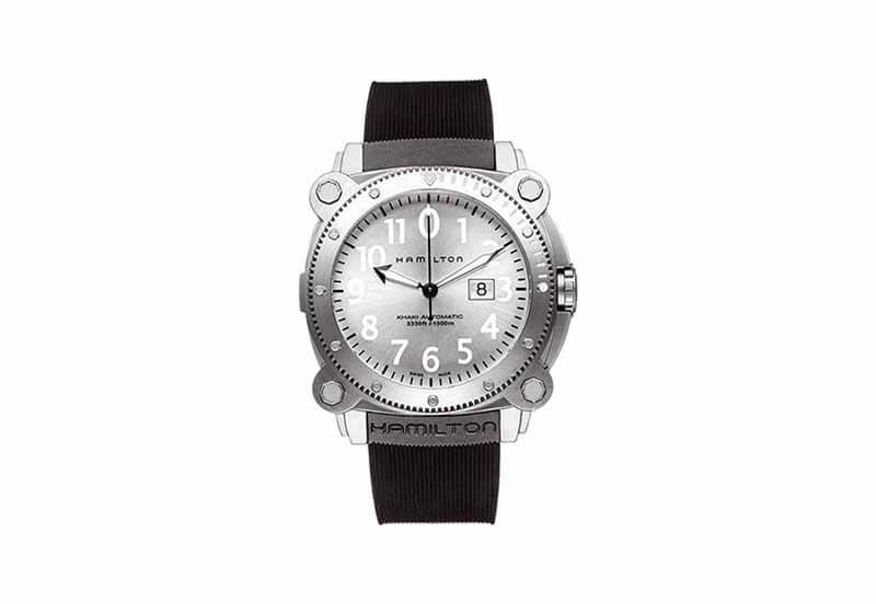 Hamilton horlogeband H78555353 - zwart siliconen
