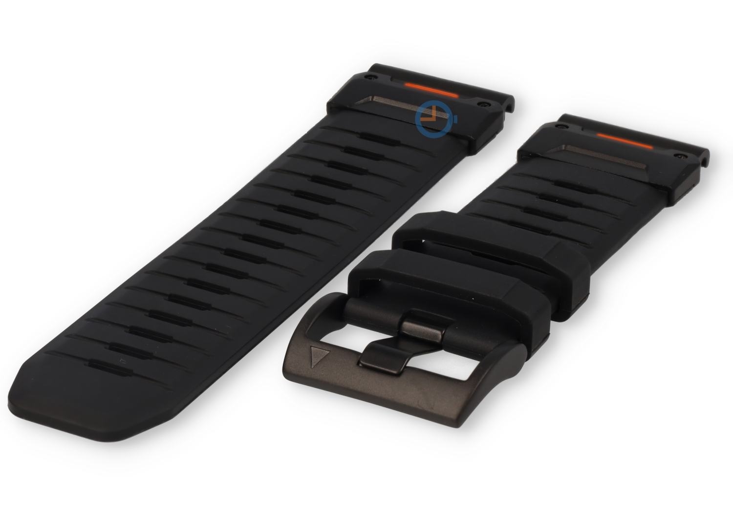 Fluorrubber horlogeband voor Garmin Fenix 7X - black