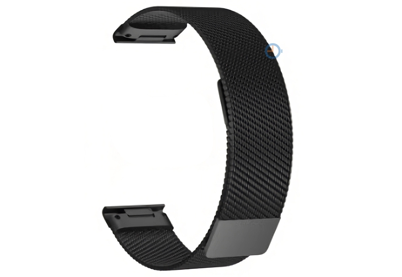 QuickFit 22mm Mesh bandje - black